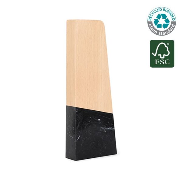 FARSO - Waste-to-Wins® Recycled Award - Black Swirl - Image 1