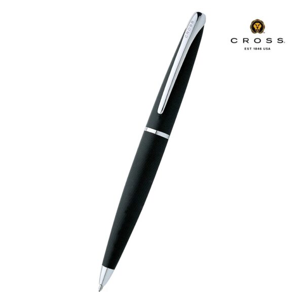 Cross ATX® Basalt Black with Polished Chrome Appointments Ballpoint Pen - Image 1