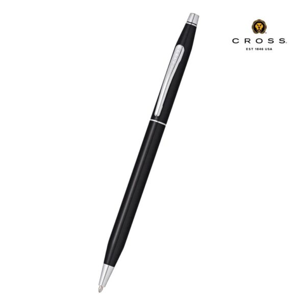 Cross Classic Century® Black Lacquer with Polished Chrome Appointments Ballpoint Pen - Image 1