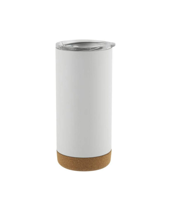 RASTATT - Giftology Insulated Mug / Tumbler with Cork Base - White - Image 1