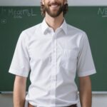 Men Short Sleeve Poplin Corporate Executive Shirt - Image 5