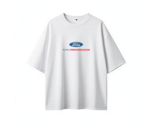 Ford Inspired Oversized T Shirt - White