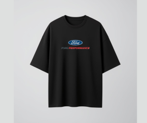Ford Inspired Oversized T Shirt - Black